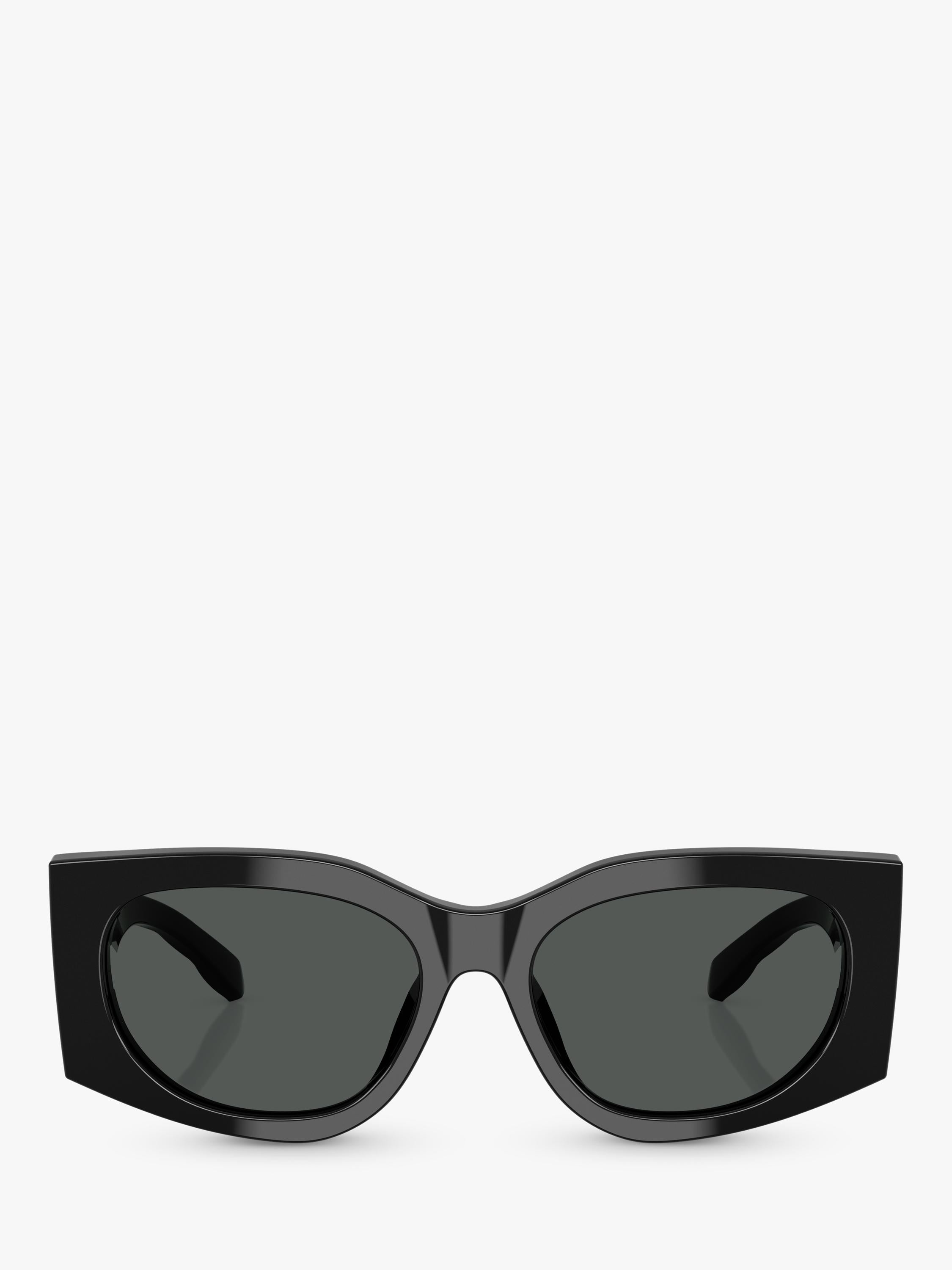 Tory Burch black rectangular sunglasses with polyamide frame, UK version