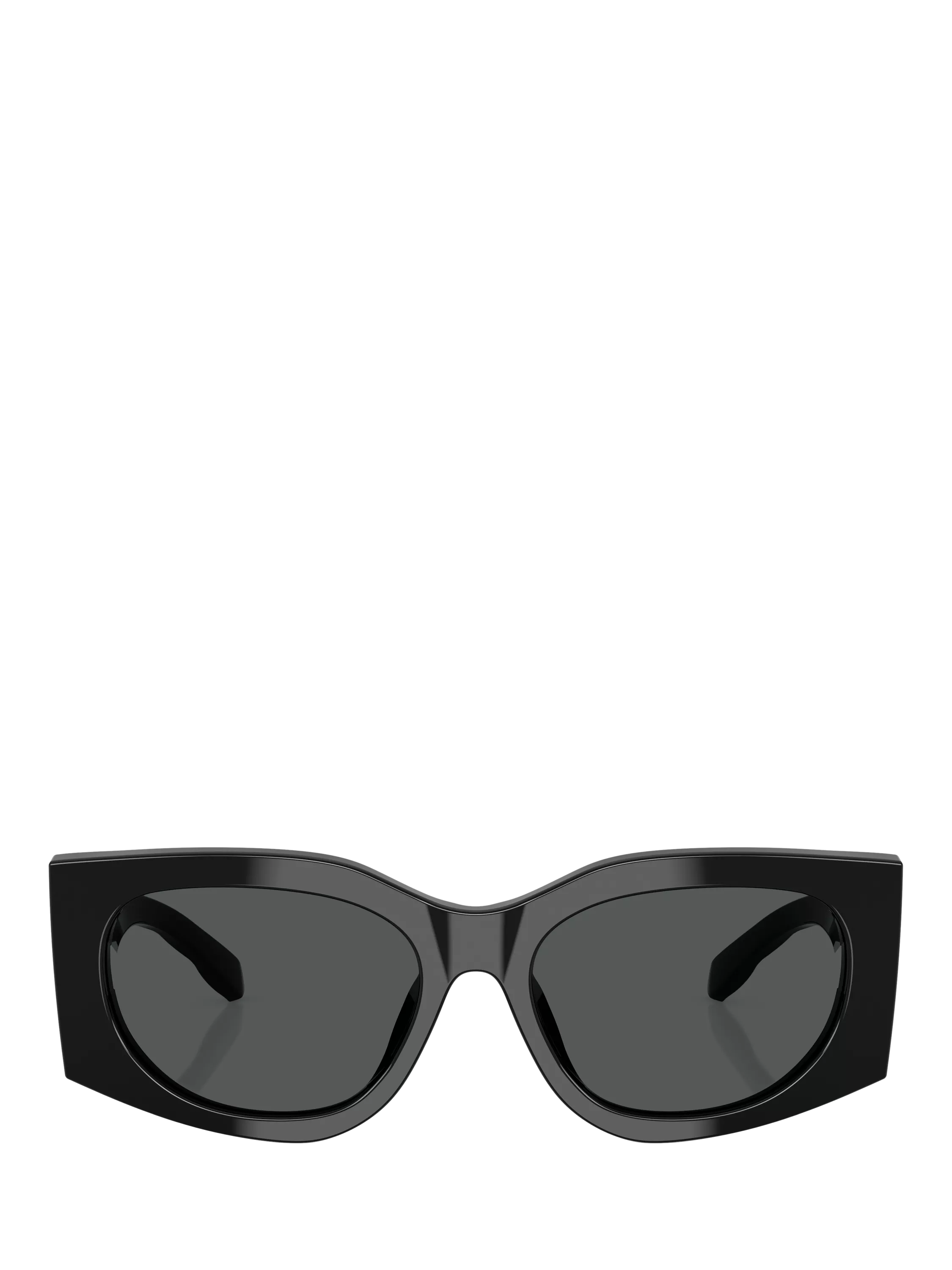Tory Burch black rectangular sunglasses with polyamide frame, UK version