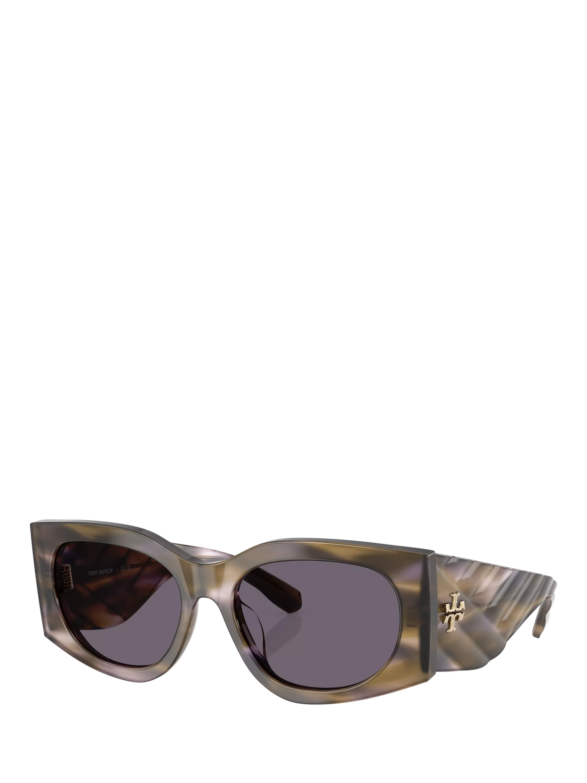 Tory Burch women's rectangular sunglasses purple/red 56mm, imported from the UK