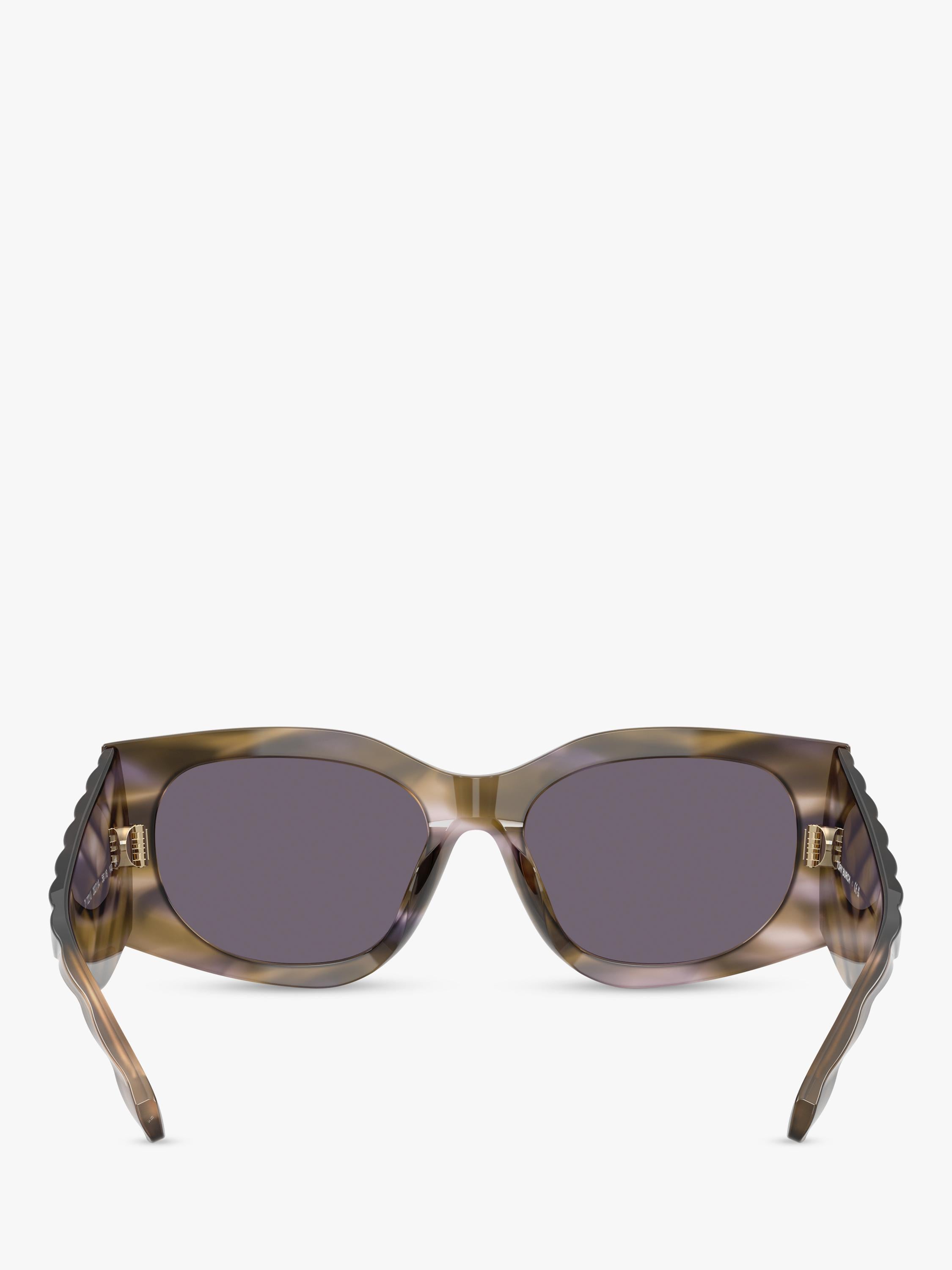 Tory Burch women's rectangular sunglasses purple/red 56mm, imported from the UK