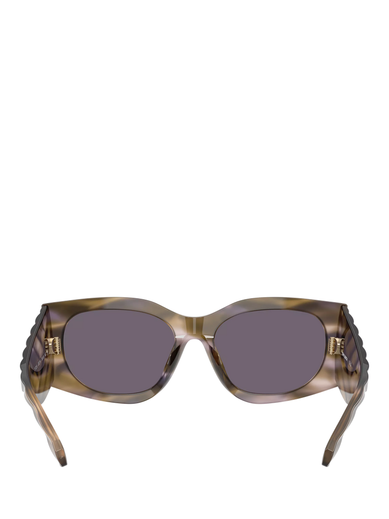 Tory Burch women's rectangular sunglasses purple/red 56mm, imported from the UK