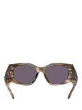 Tory Burch women's rectangular sunglasses purple/red 56mm, imported from the UK