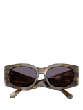 Tory Burch women's rectangular sunglasses purple/red 56mm, imported from the UK