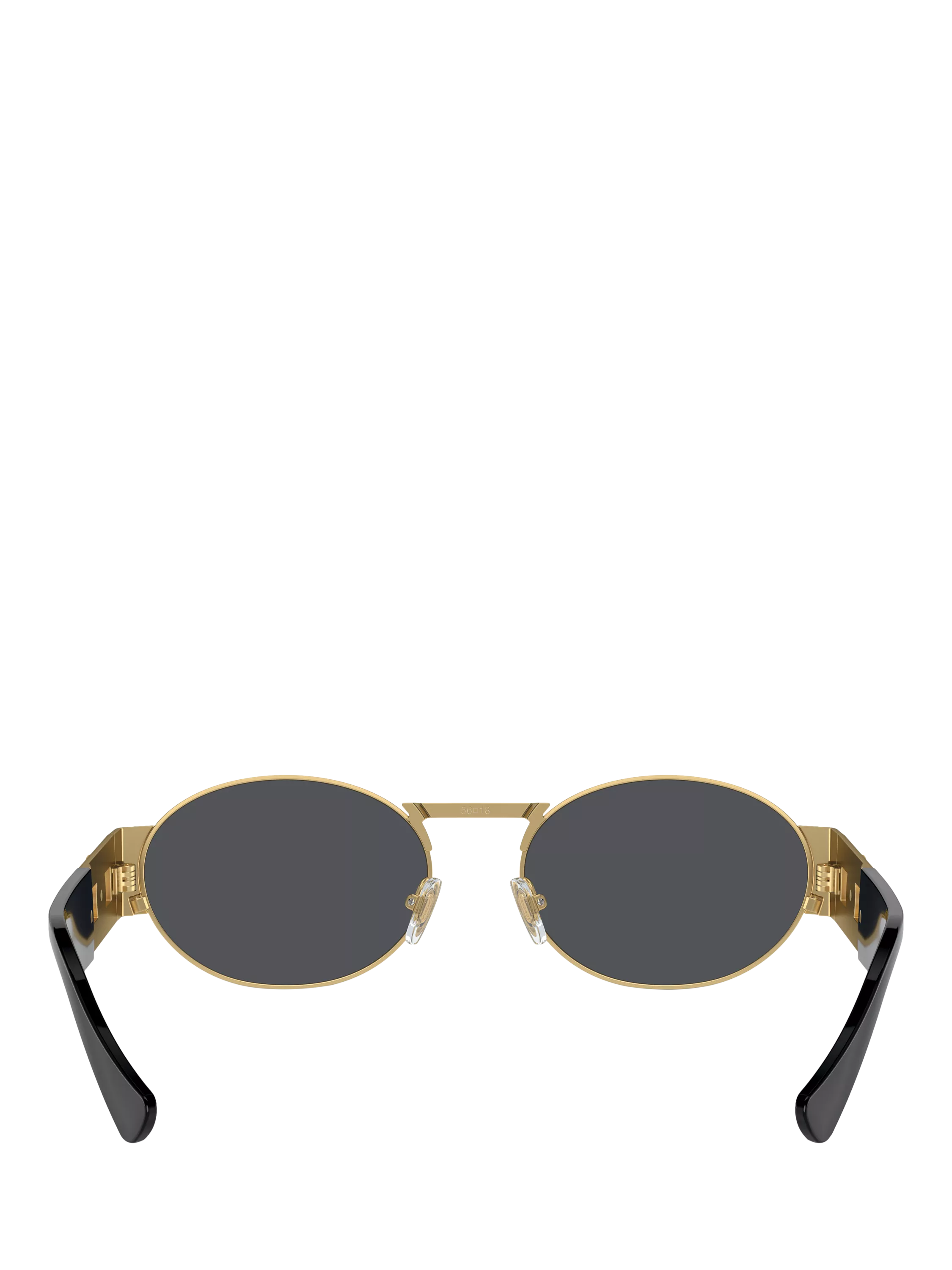 Versace men's oval sunglasses gold frame 56mm, UK version