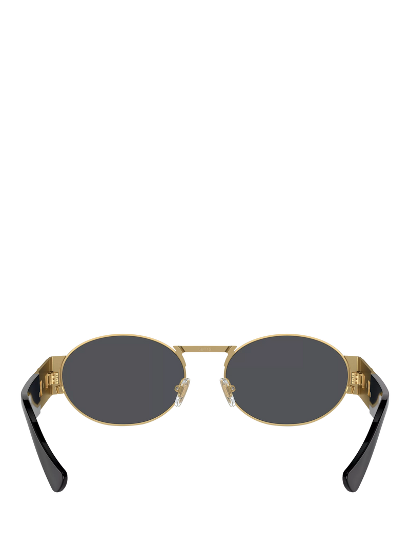 Versace men's oval sunglasses gold frame 56mm, UK version
