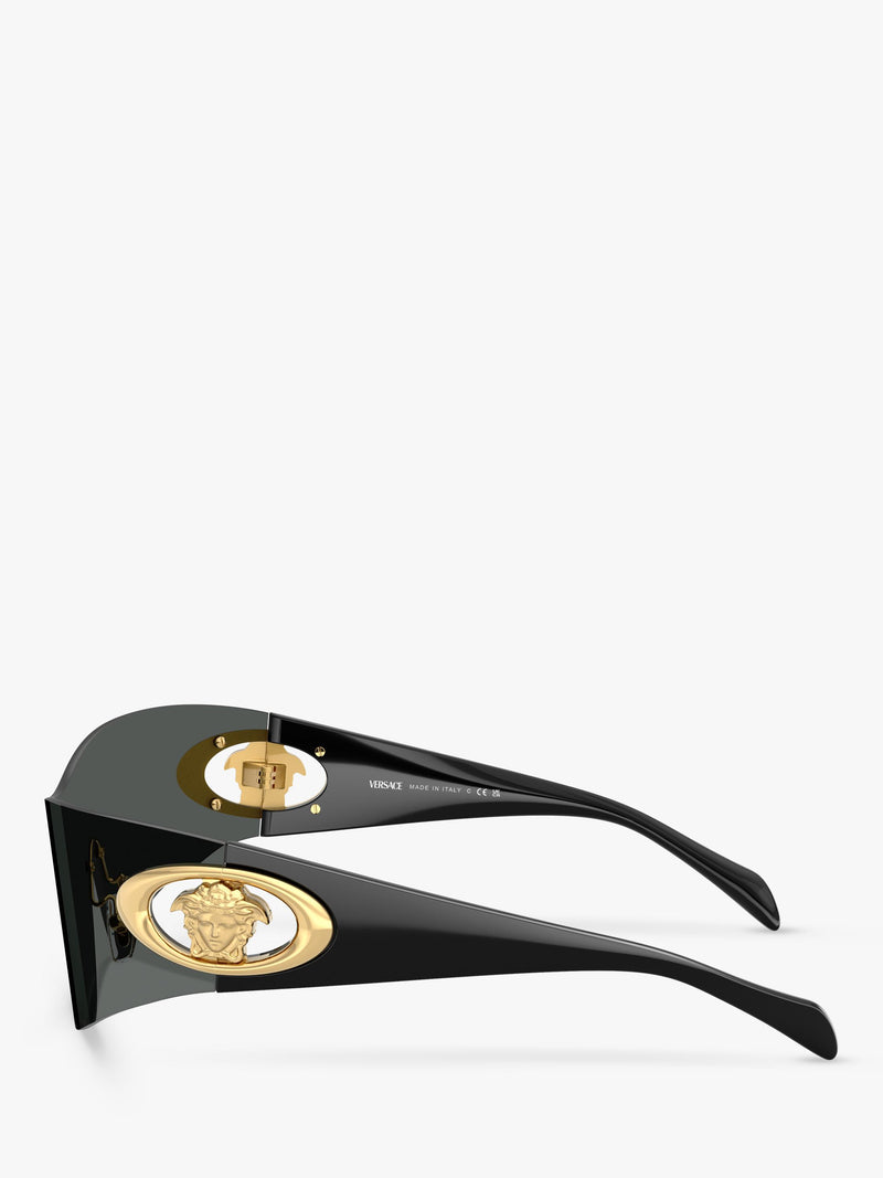 Versace VE2280 irregular sunglasses dark grey, UK version