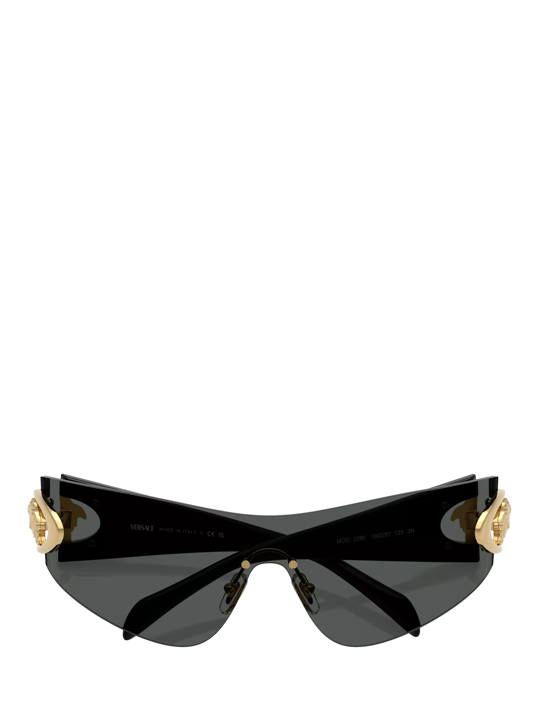 Versace VE2280 irregular sunglasses dark grey, UK version