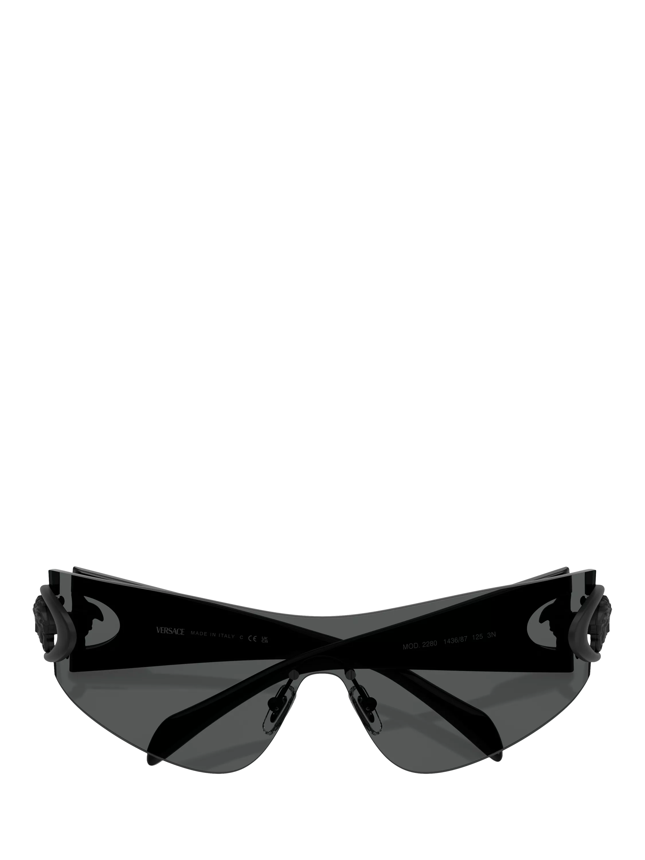 Versace Eclipse Wrap sunglasses dark grey 42mm - British product
