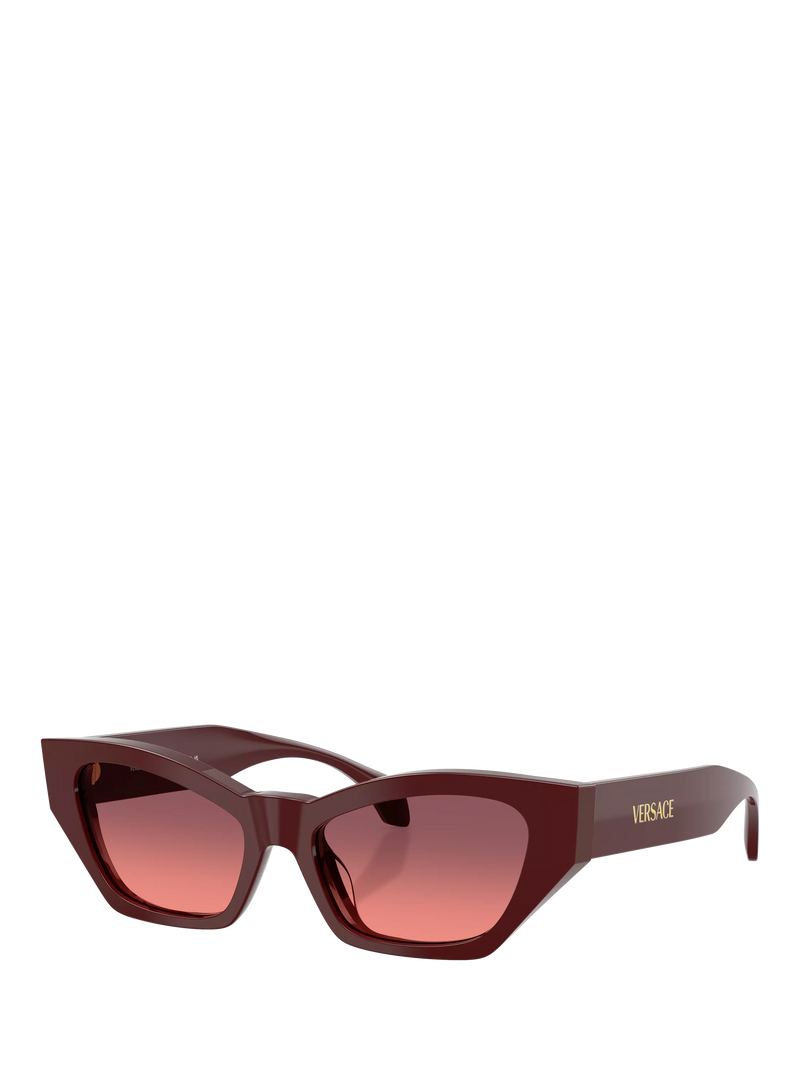 Versace cat's eye sunglasses dark red gradient 53mm, imported from the UK