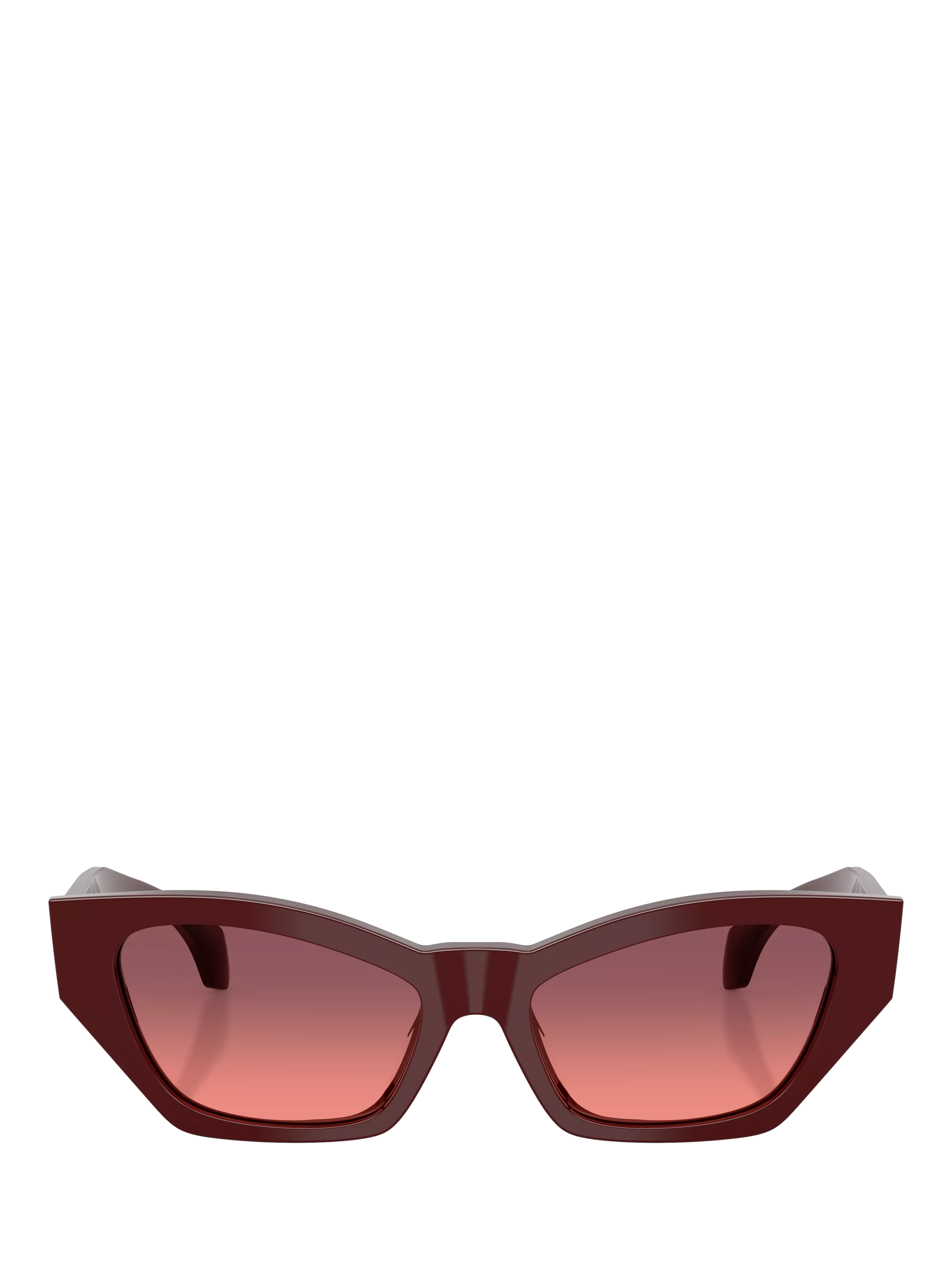 Versace cat's eye sunglasses dark red gradient 53mm, imported from the UK