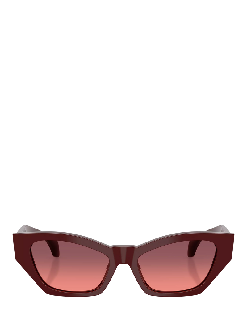 Versace cat's eye sunglasses dark red gradient 53mm, imported from the UK