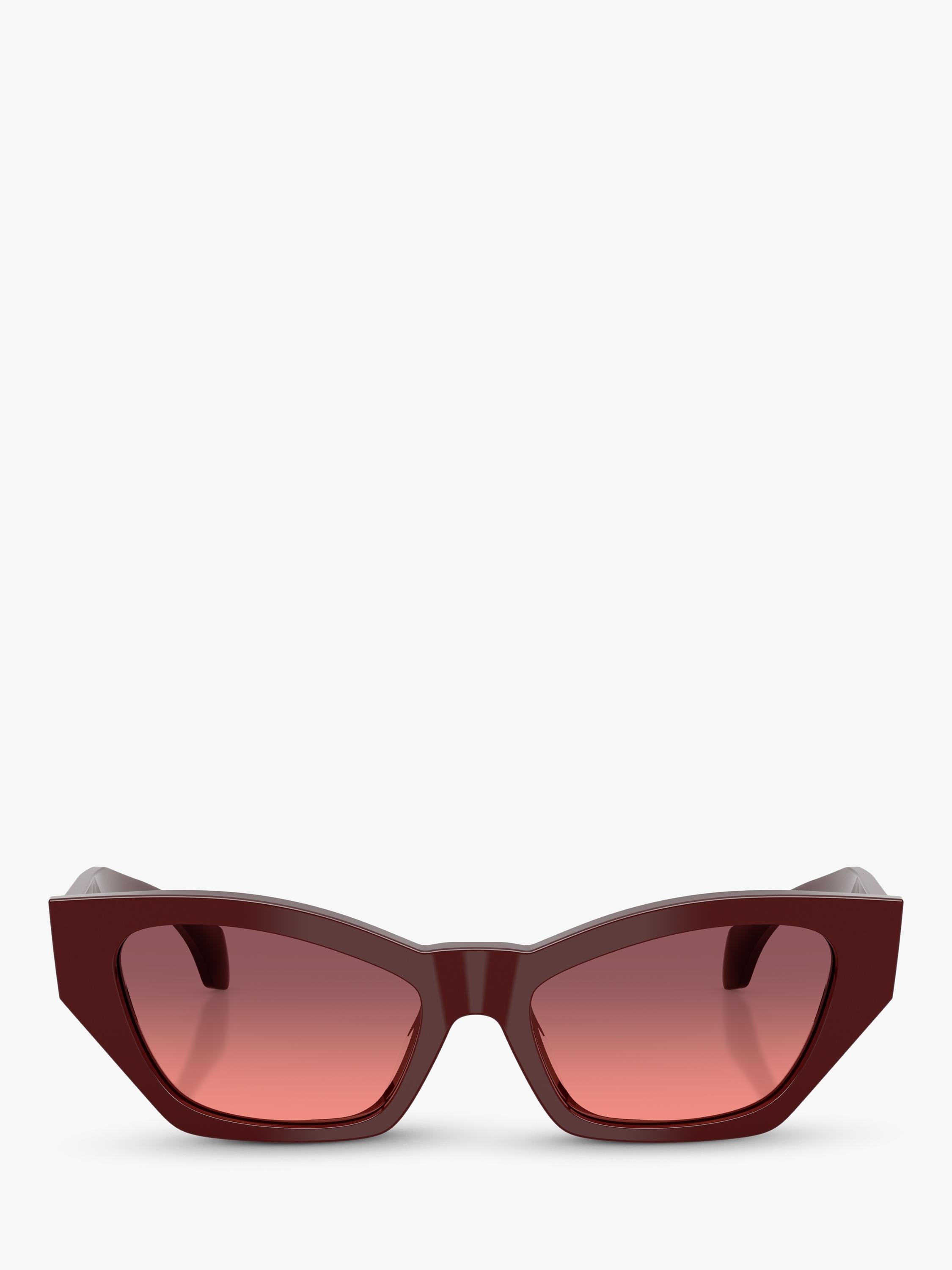 Versace cat's eye sunglasses dark red gradient 53mm, imported from the UK