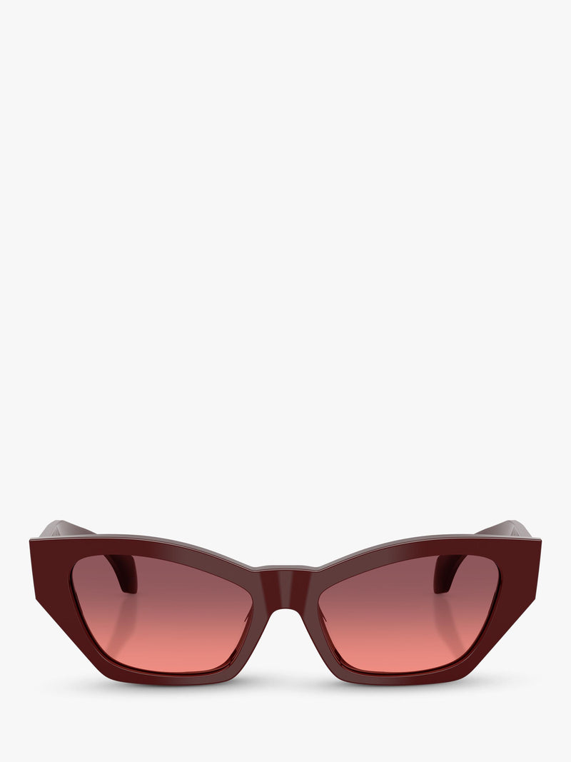 Versace cat's eye sunglasses dark red gradient 53mm, imported from the UK
