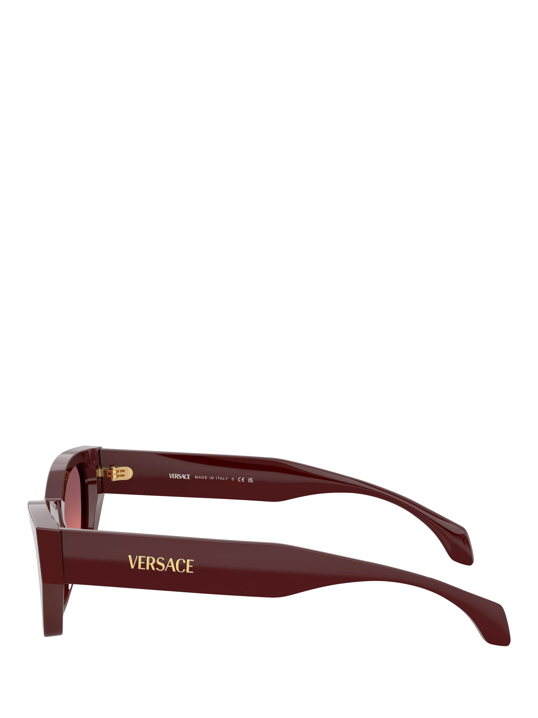 Versace cat's eye sunglasses dark red gradient 53mm, imported from the UK