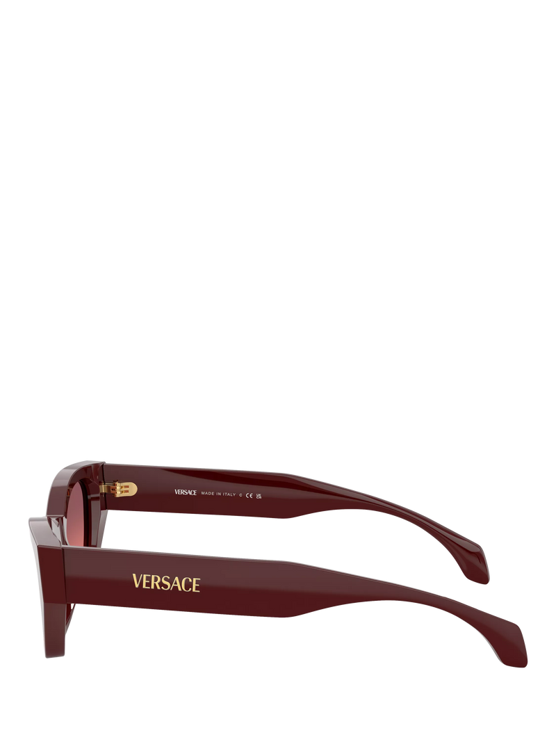Versace cat's eye sunglasses dark red gradient 53mm, imported from the UK