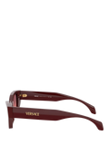 Versace cat's eye sunglasses dark red gradient 53mm, imported from the UK