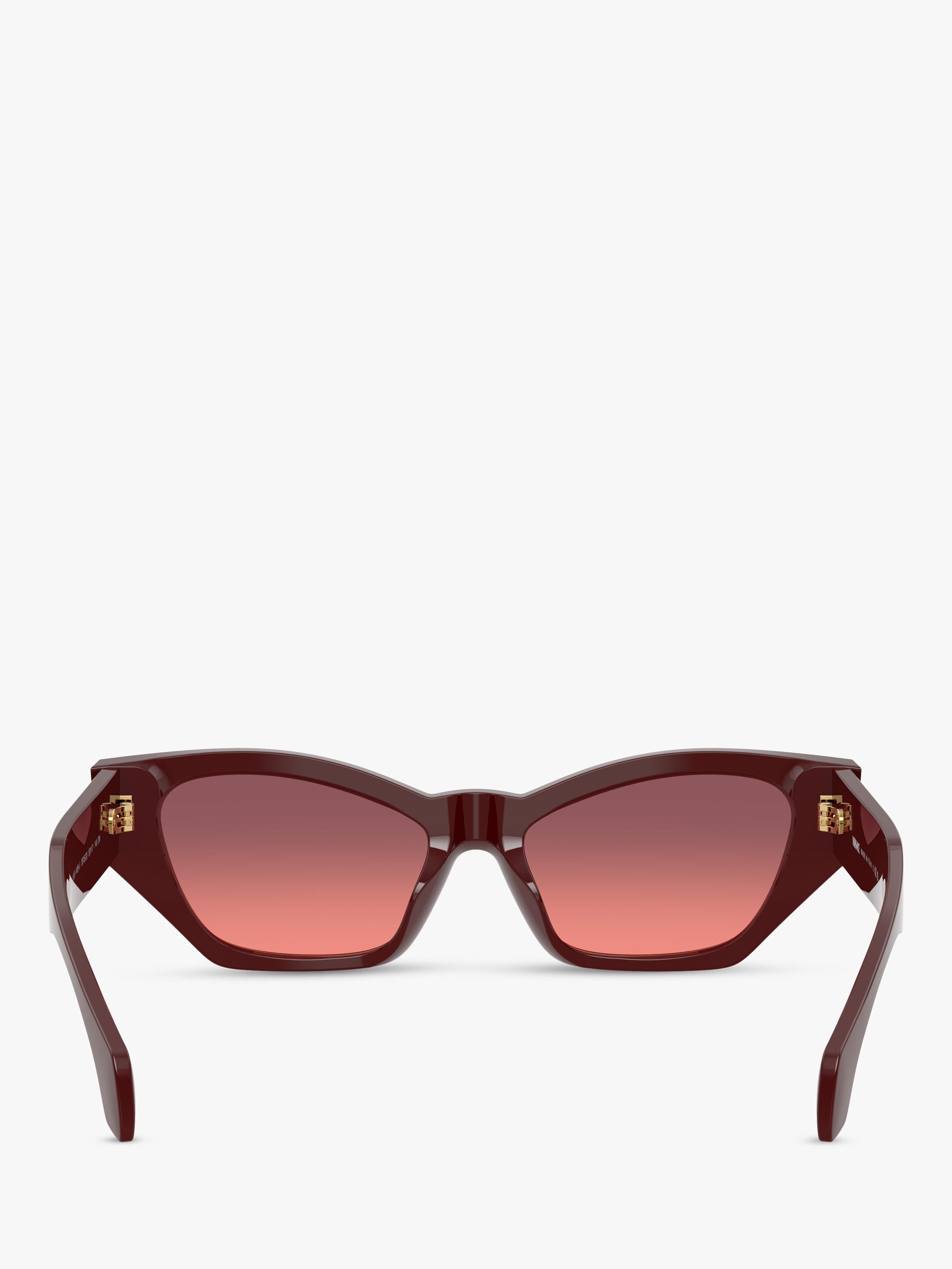 Versace cat's eye sunglasses dark red gradient 53mm, imported from the UK