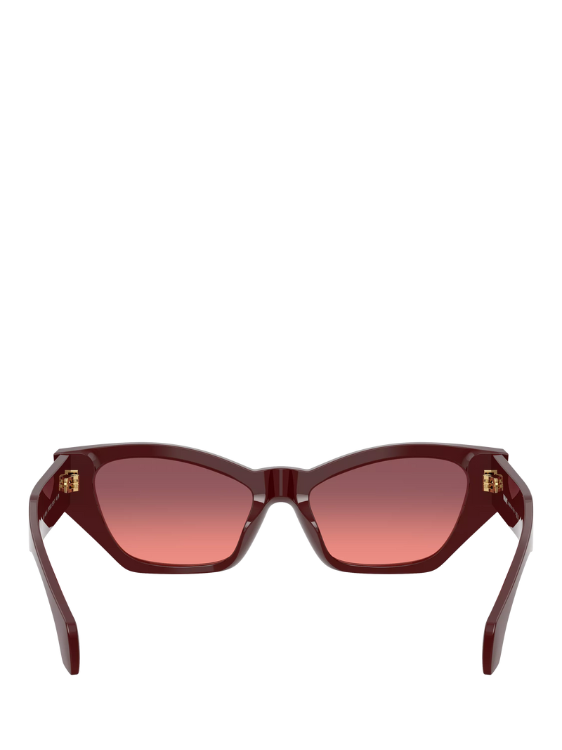 Versace cat's eye sunglasses dark red gradient 53mm, imported from the UK