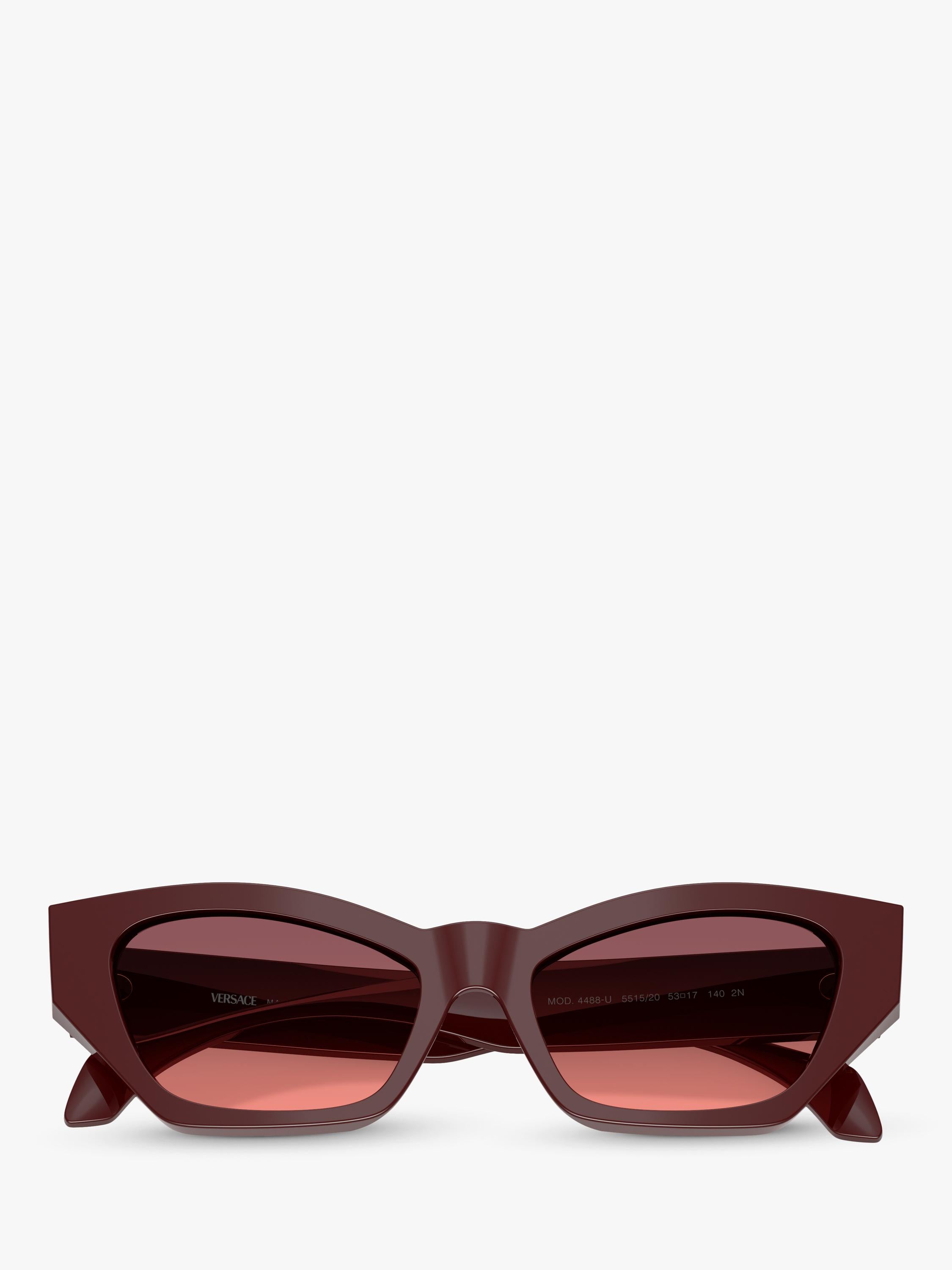 Versace cat's eye sunglasses dark red gradient 53mm, imported from the UK