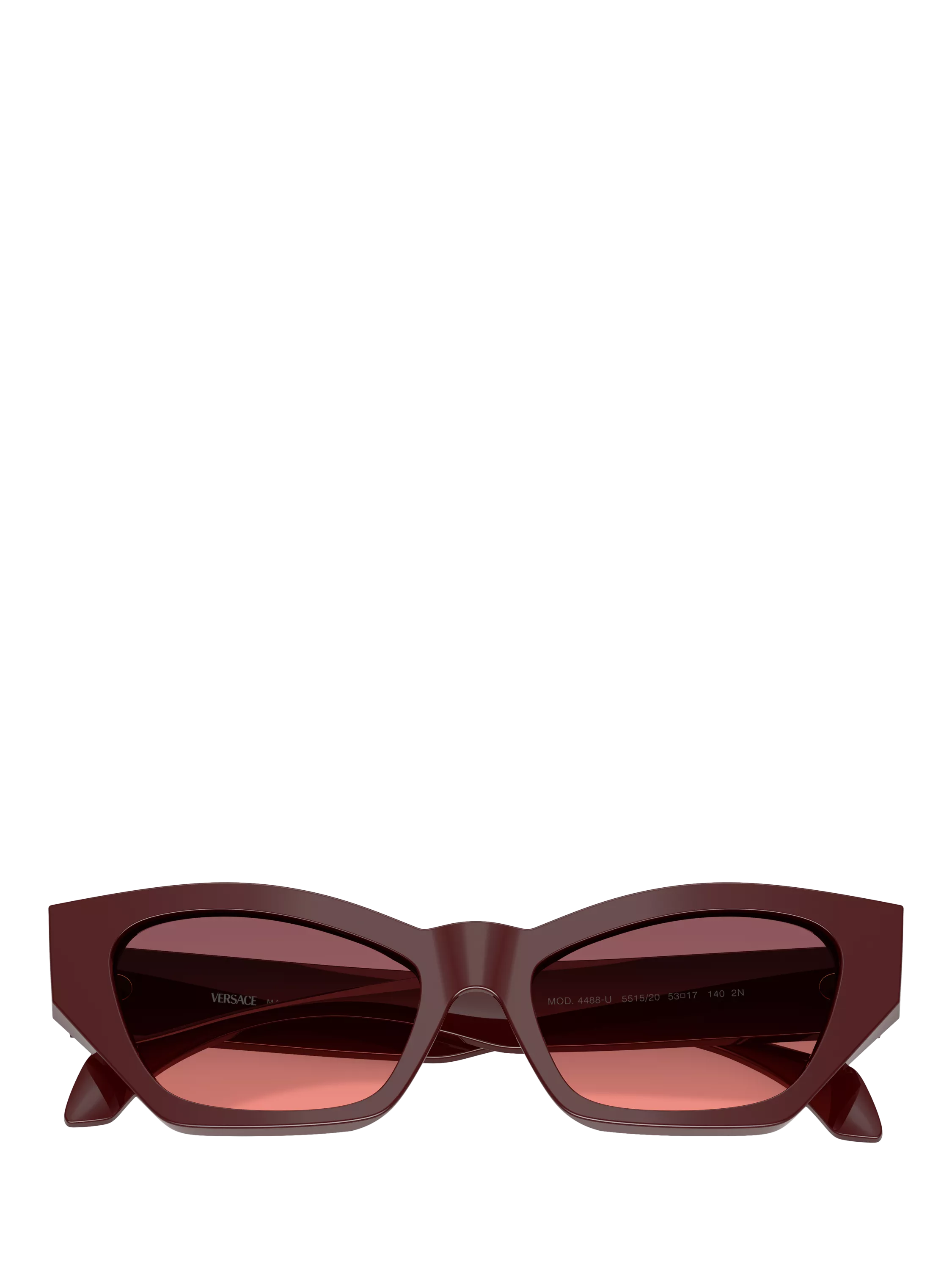 Versace cat's eye sunglasses dark red gradient 53mm, imported from the UK