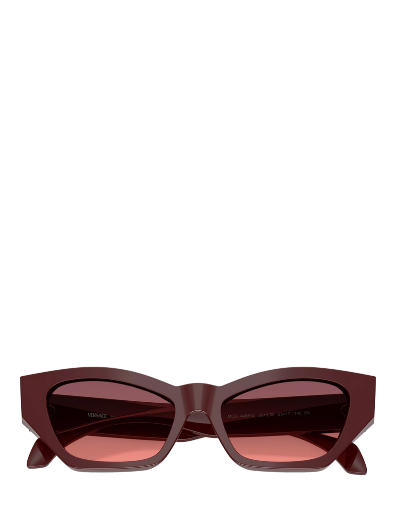 Versace cat's eye sunglasses dark red gradient 53mm, imported from the UK