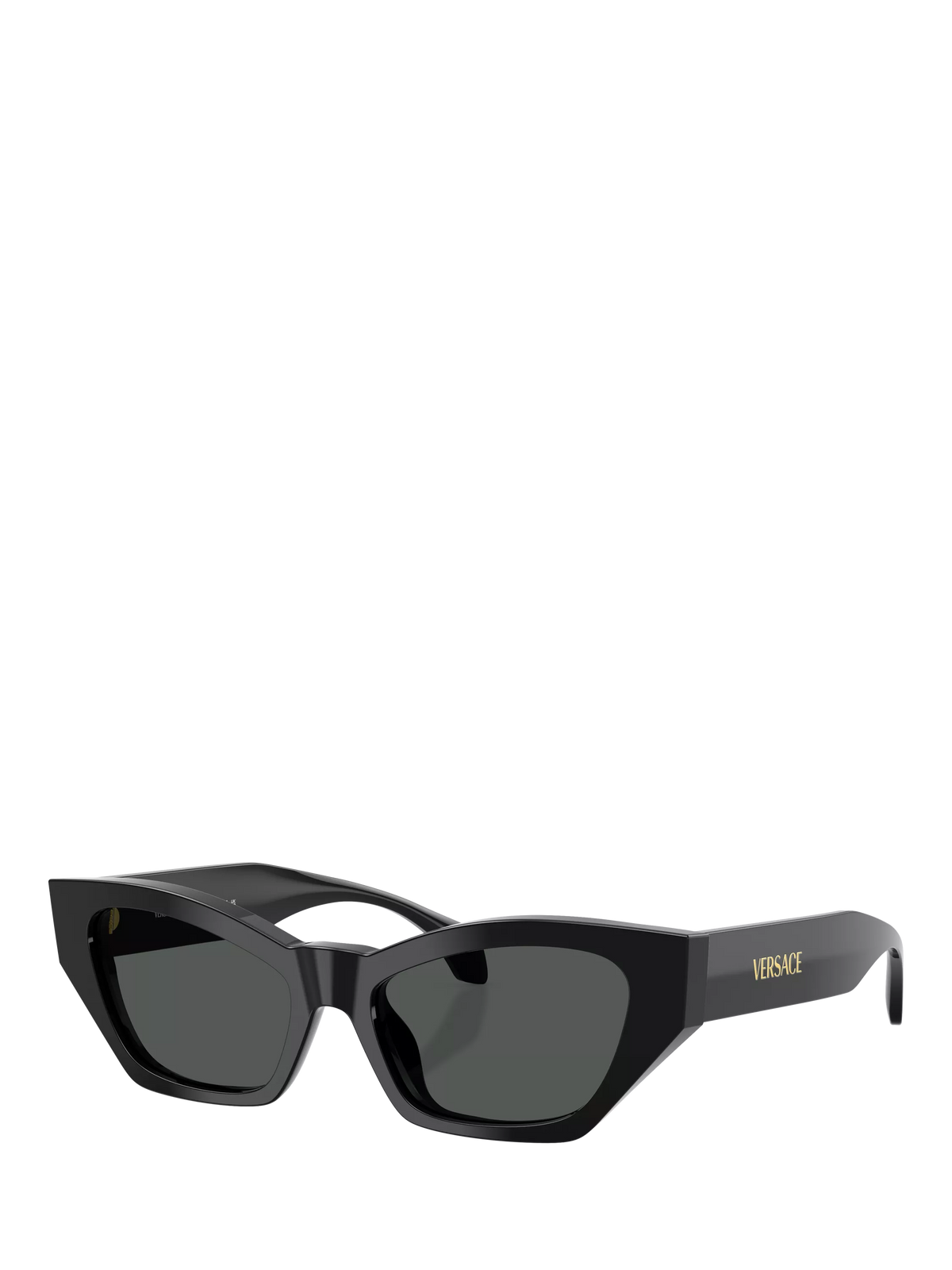 Versace cat's eye sunglasses in black acetate, UK version
