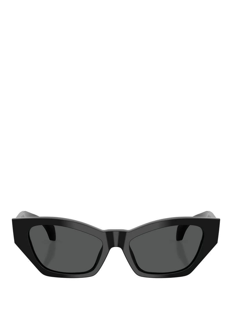 Versace cat's eye sunglasses in black acetate, UK version