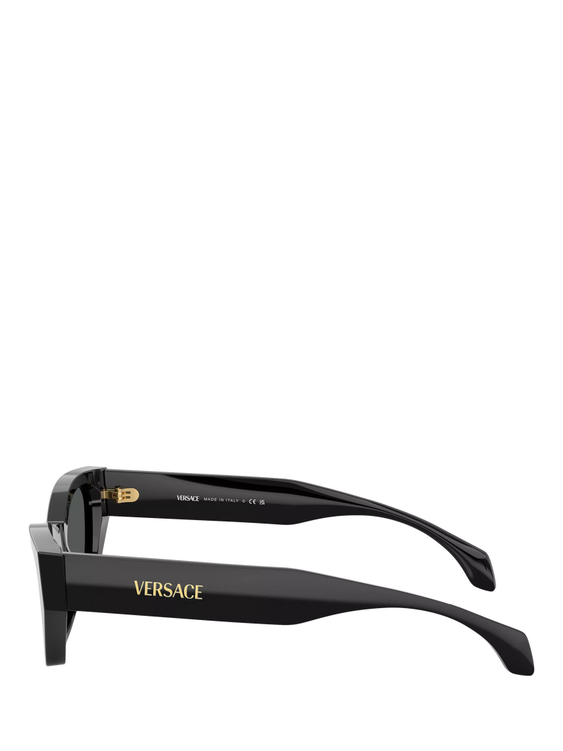 Versace cat's eye sunglasses in black acetate, UK version