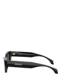 Versace cat's eye sunglasses in black acetate, UK version