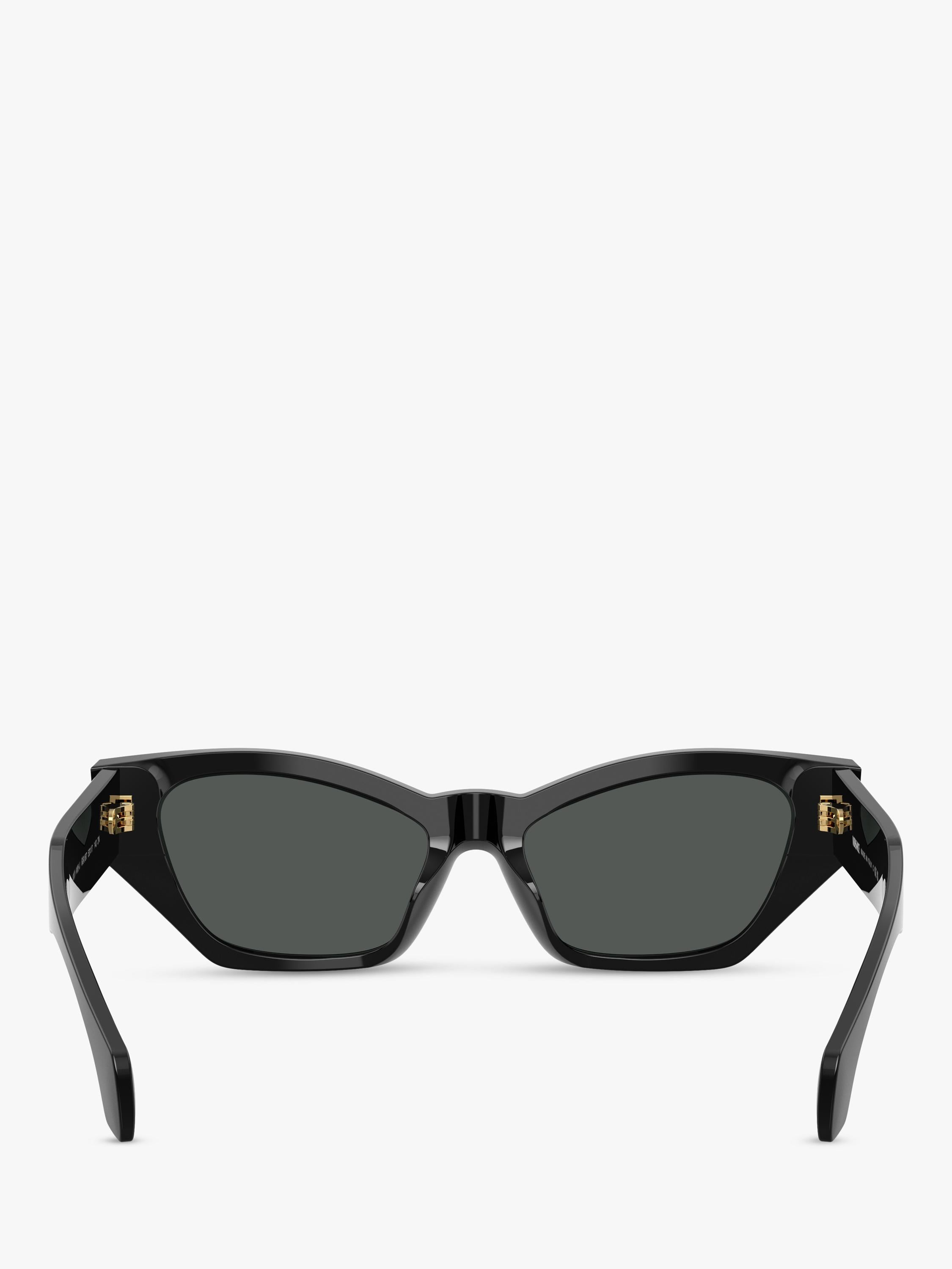 Versace cat's eye sunglasses in black acetate, UK version