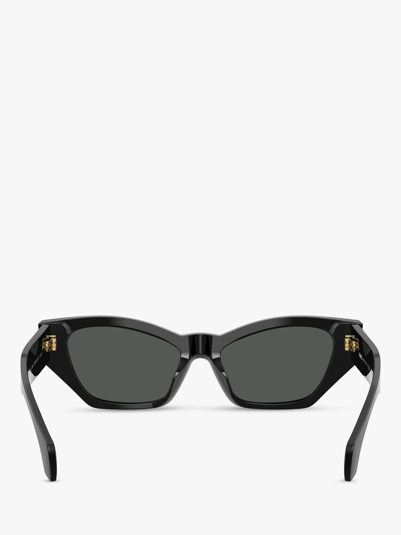 Versace cat's eye sunglasses in black acetate, UK version