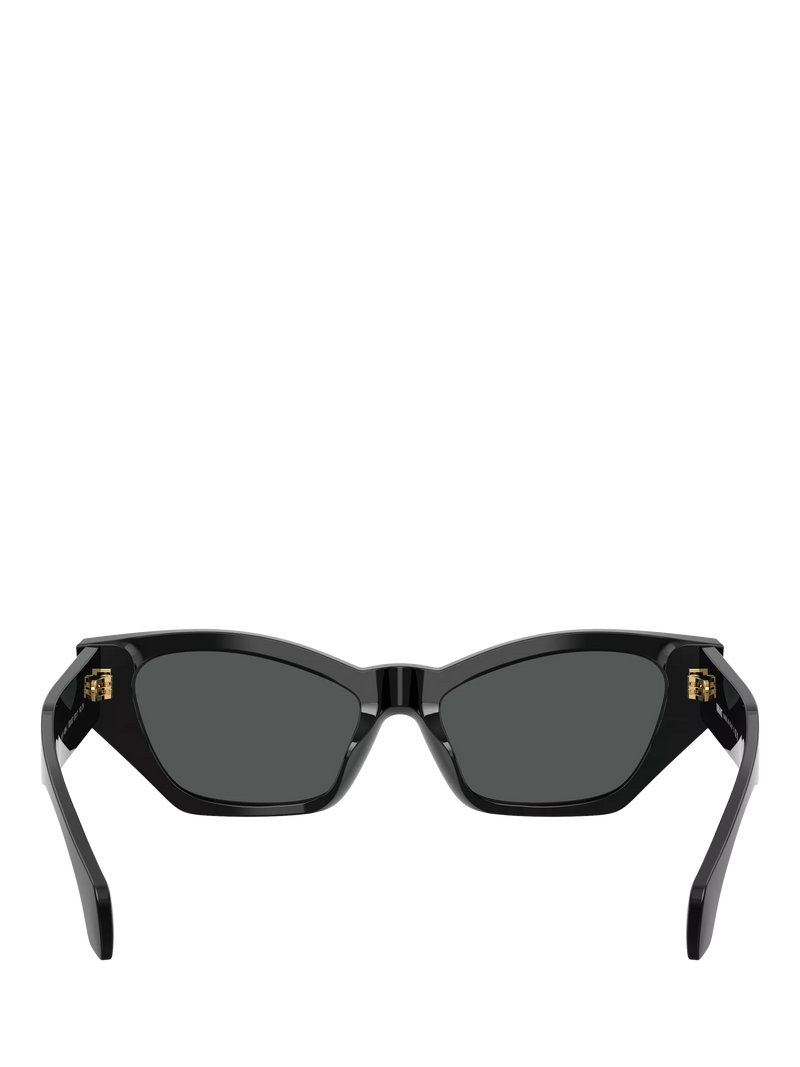 Versace cat's eye sunglasses in black acetate, UK version