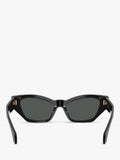 Versace cat's eye sunglasses in black acetate, UK version