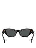 Versace cat's eye sunglasses in black acetate, UK version