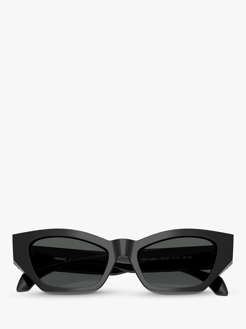 Versace cat's eye sunglasses in black acetate, UK version