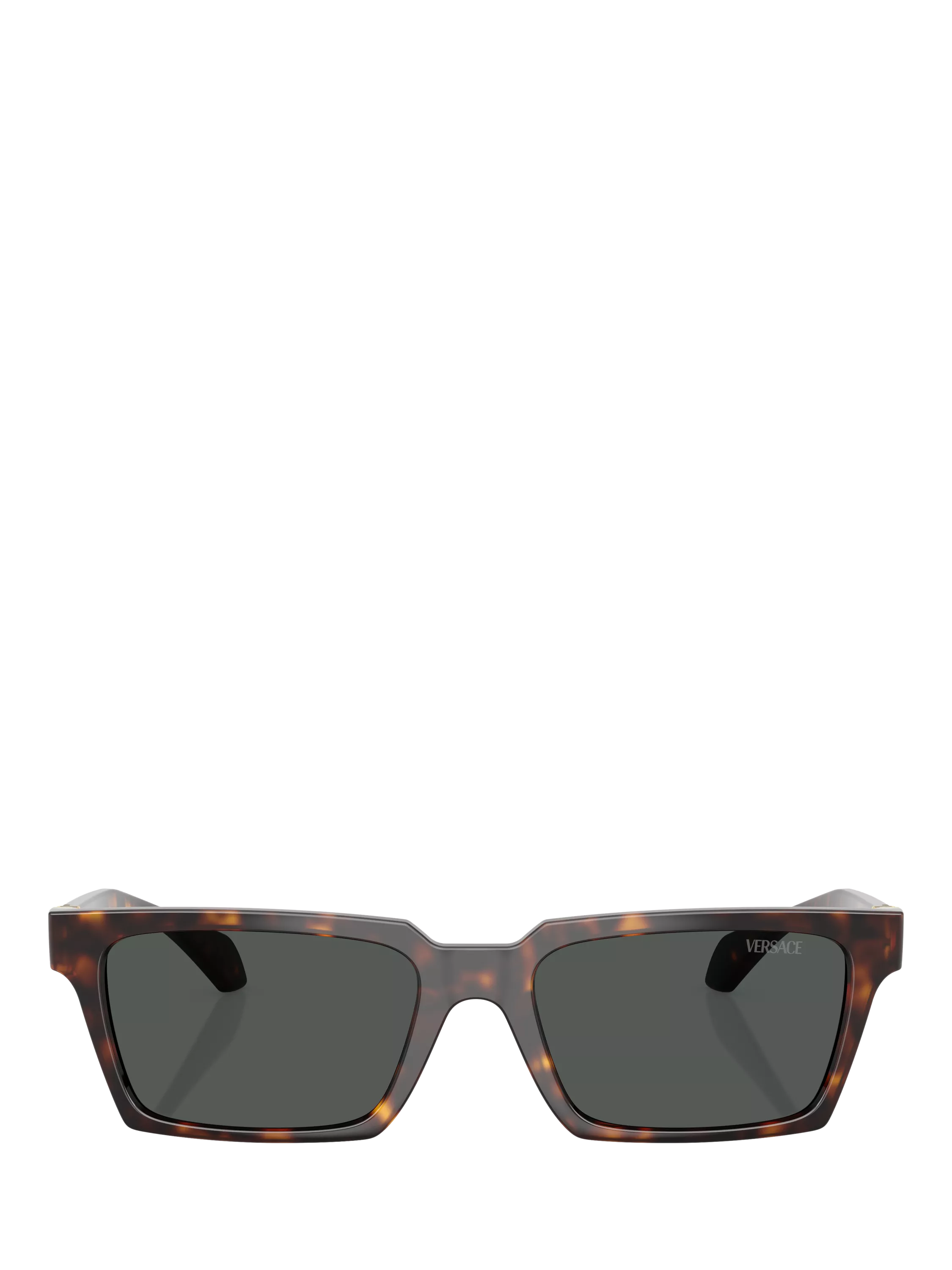 Versace VE4490U men's rectangular sunglasses Havana Grey (British brand)