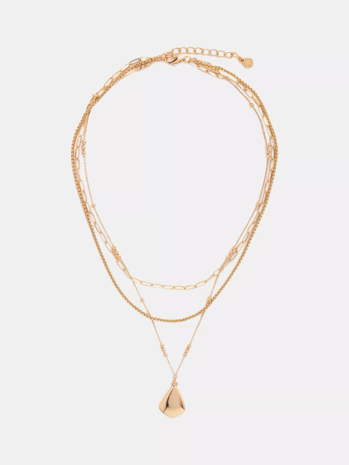 Mint Velvet gold pendant layered necklace (British brand)