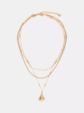 Mint Velvet gold pendant layered necklace (British brand)