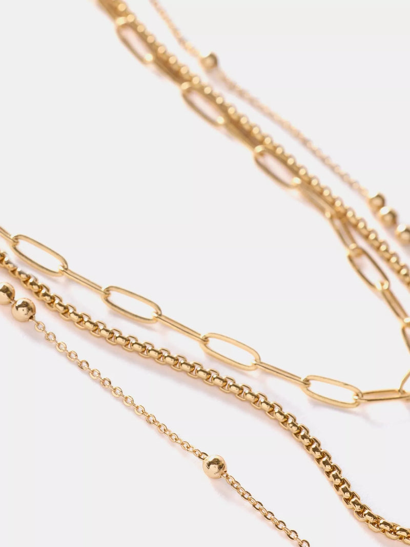 Mint Velvet gold pendant layered necklace (British brand)