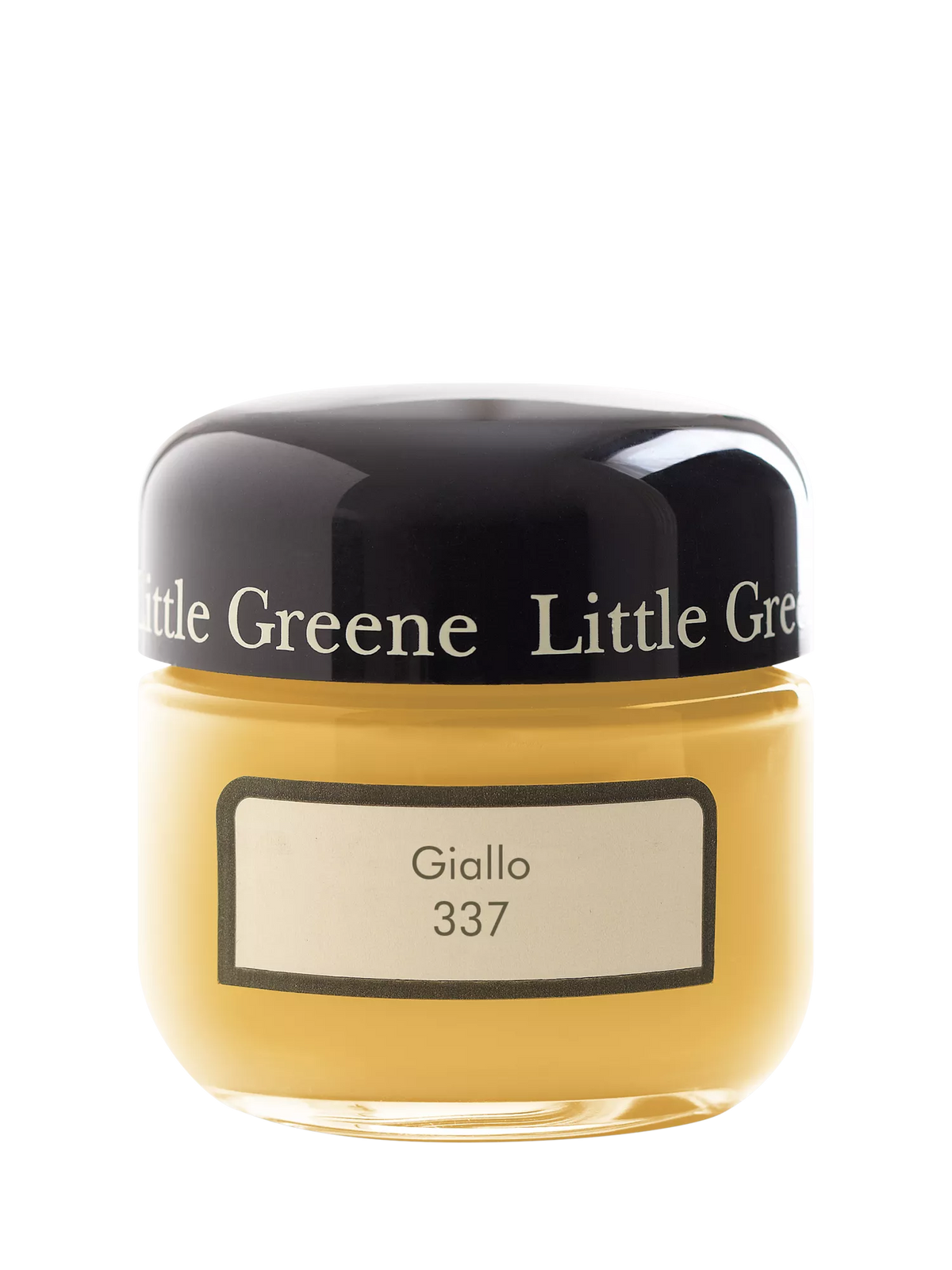 The Little Greene Paint Company yellows tester pot, imported from the UK