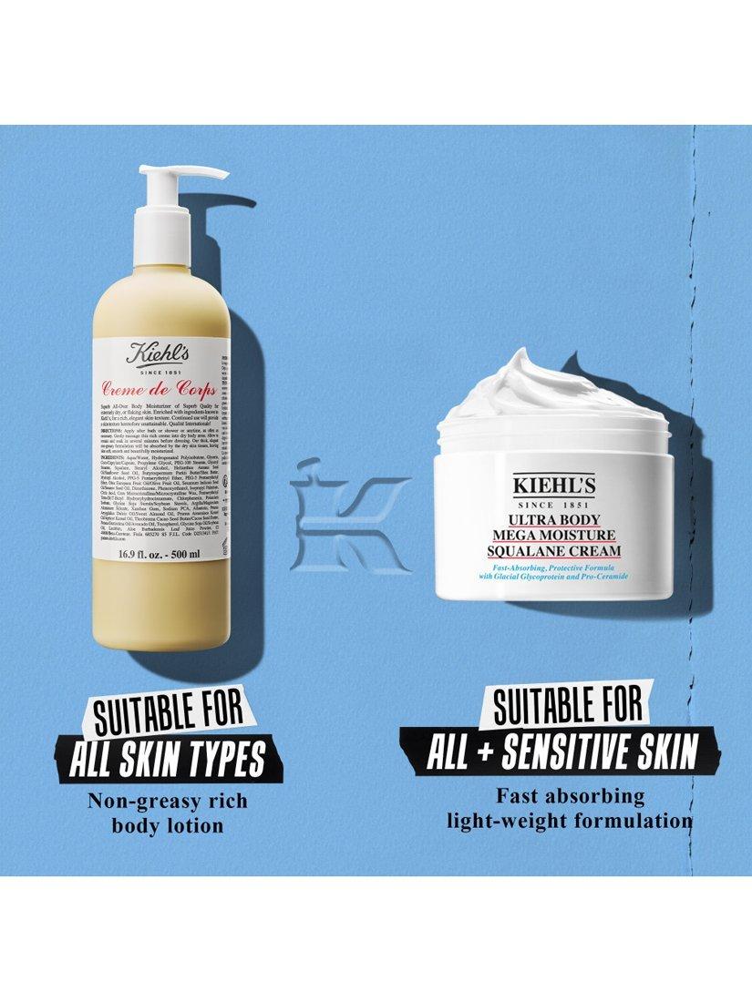 Kiehl's Ultra Body Mega Moisture Squalane Cream 250ml, imported from the UK