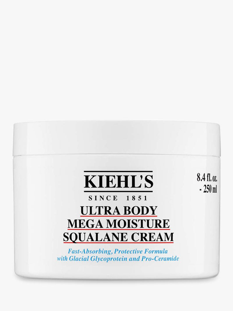 Kiehl's Ultra Body Mega Moisture Squalane Cream 250ml, imported from the UK