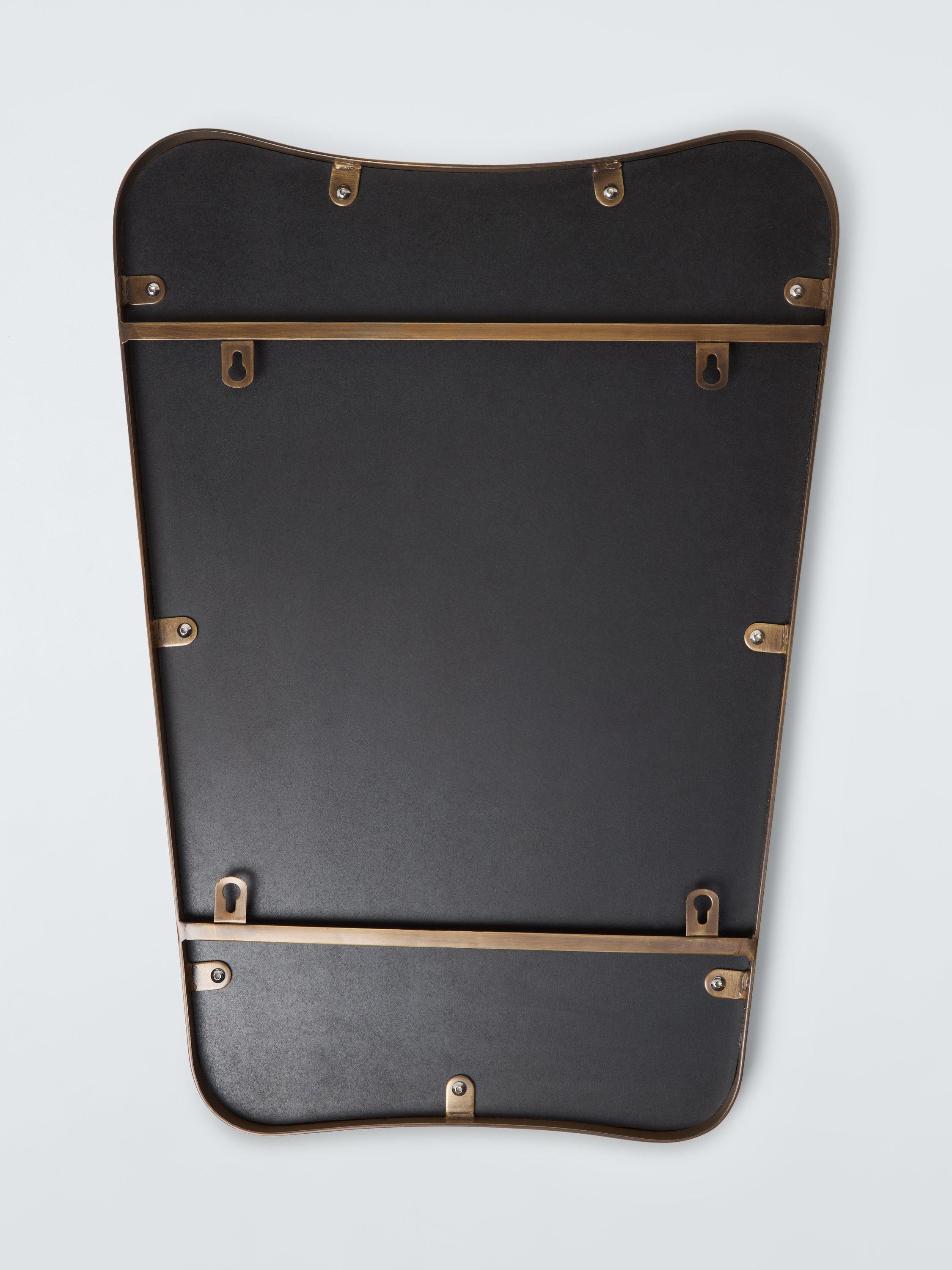 John Lewis wall mirror curved antique brass frame 70x50cm, UK version