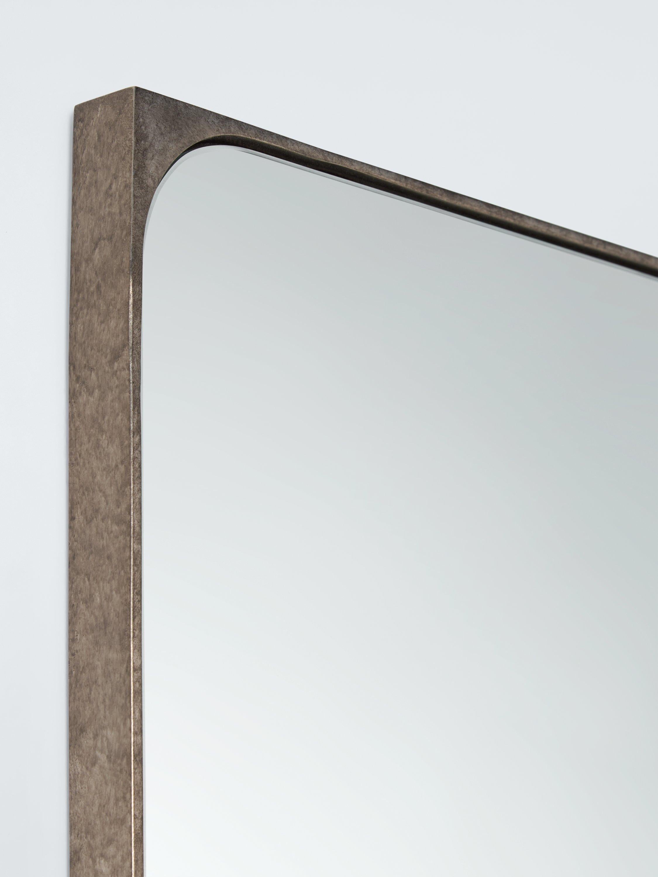 John Lewis distressed metal wall mirror 70x50cm antique silver, UK version