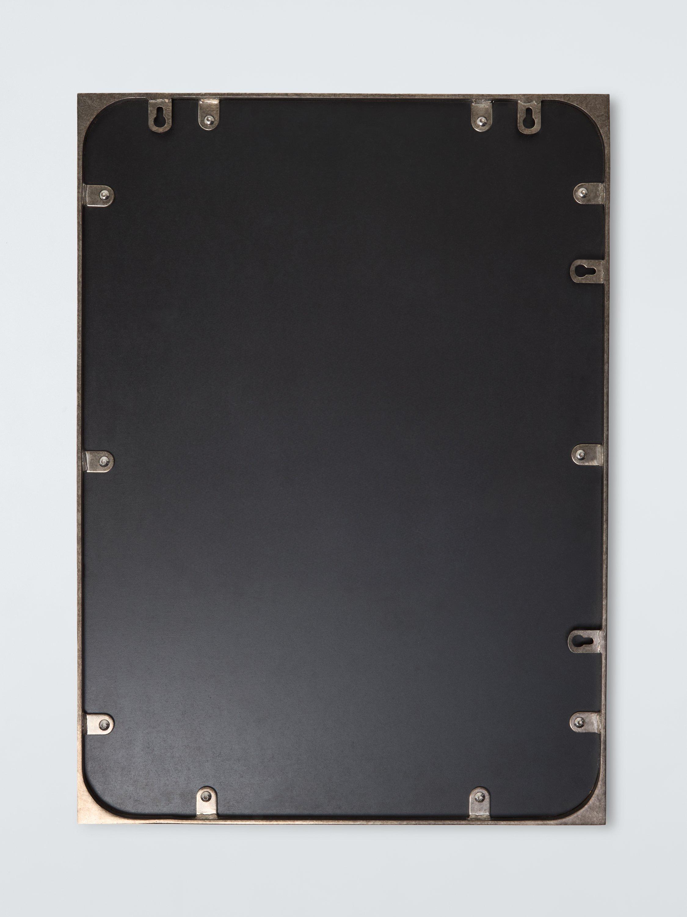 John Lewis distressed metal wall mirror 70x50cm antique silver, UK version