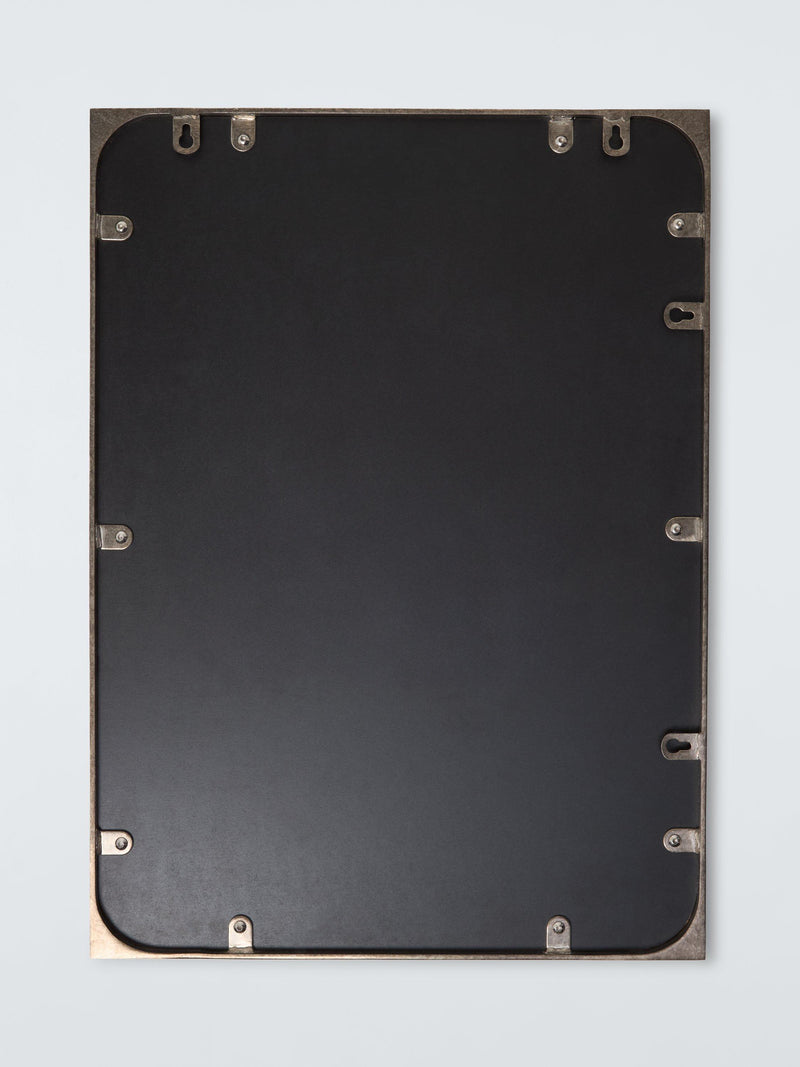 John Lewis distressed metal wall mirror 70x50cm antique silver, UK version