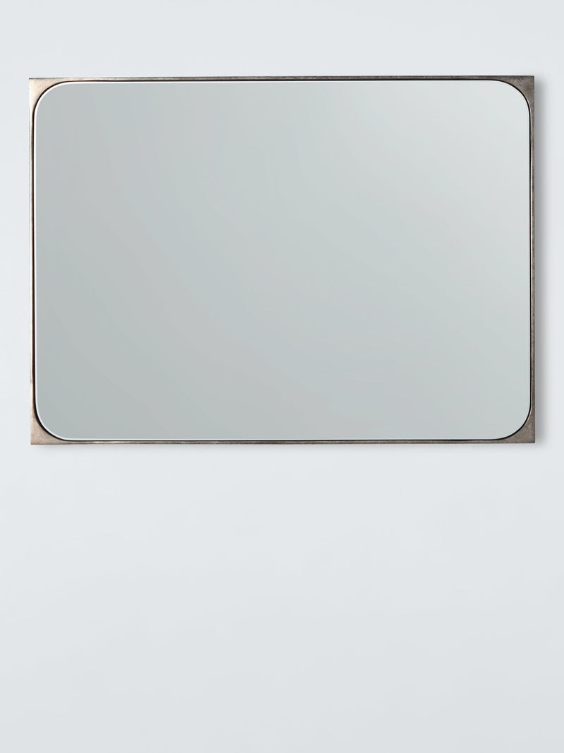 John Lewis distressed metal wall mirror 70x50cm antique silver, UK version