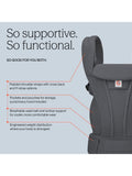 All-in-One Mesh Baby Carrier with Storage, Newborn to Toddler (0-48 Months)