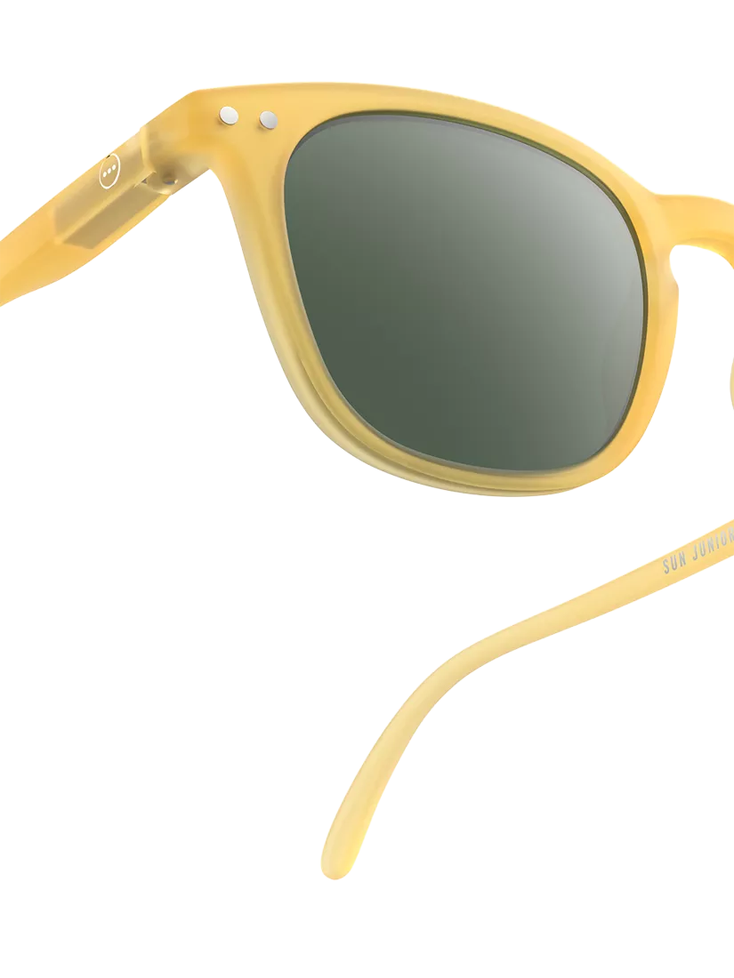 IZIPIZI junior square yellow sunglasses for ages 5-10 - British product