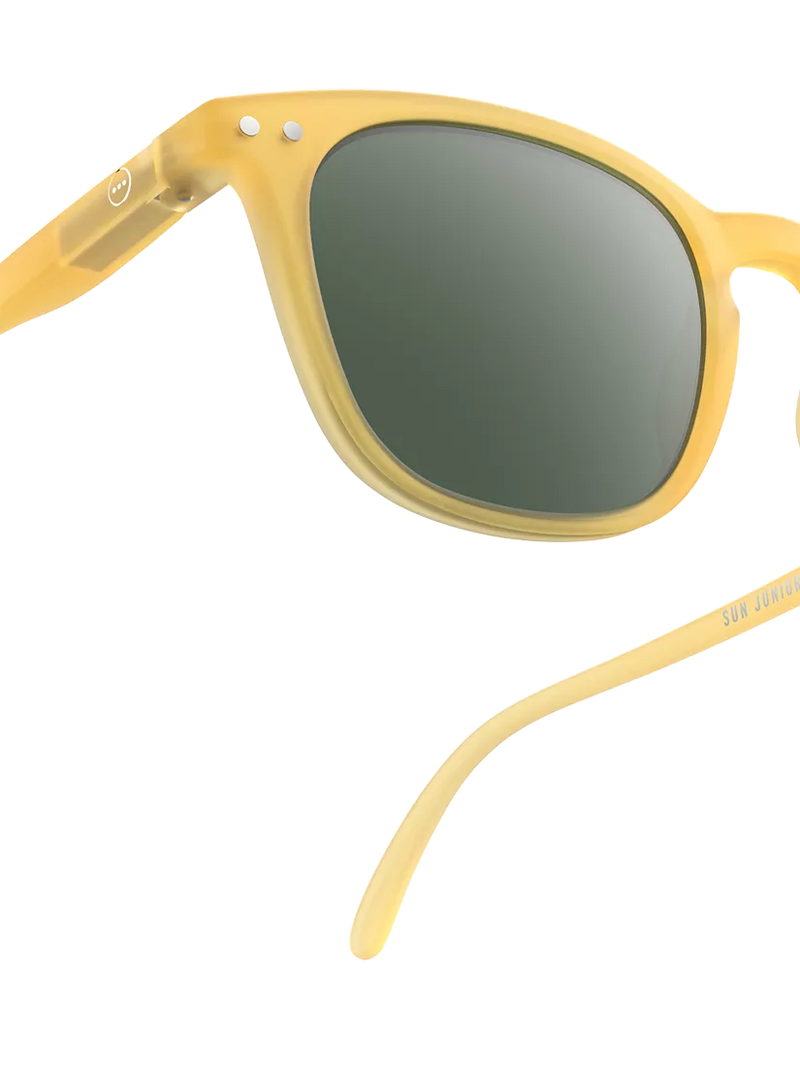 IZIPIZI junior square yellow sunglasses for ages 5-10 - British product